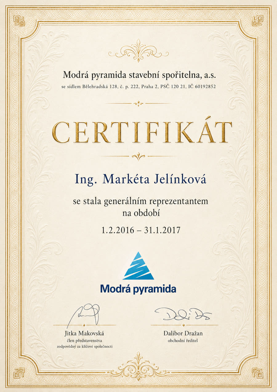 Certifikát 4